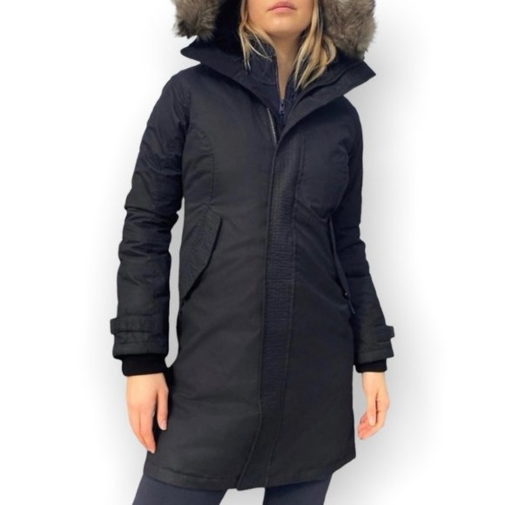 TNA Black Hooded Winter Jacket